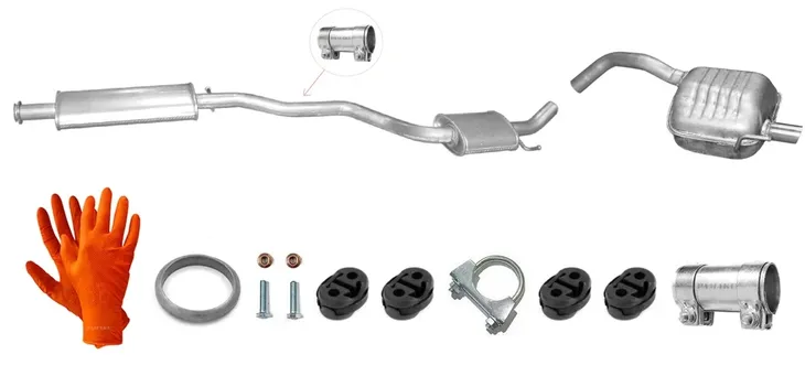 ALFA ROMEO 147 1.6 2.0 Twin Spark (2000-2010) TŁUMIK ŚRODKOWY KOŃCOWY