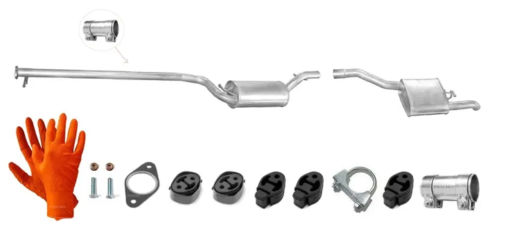 FORD FOCUS MK1 1.8 TDi TDCi (1999-2004) KOMBI TŁUMIK ŚRODKOWY KOŃCOWY