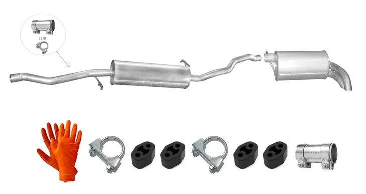 FORD GALAXY 1.9 TDi (2000-2006) TŁUMIK ŚRODKOWY KOŃCOWY