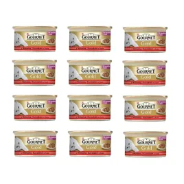 mokra-karma-dla-kota-z-wolowina-i-kurczakiem-w-sosie-gourmet-gold-12x85g