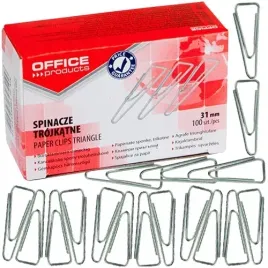 spinacze-biurowe-trojkatne-office-products-31mm-srebrne-100-sztuk