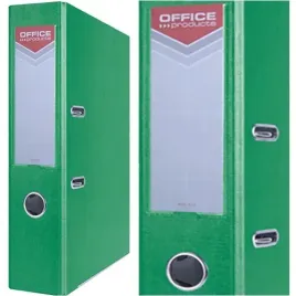 segregator-a4-75mm-office-products-z-dzwignia-pp-zielony