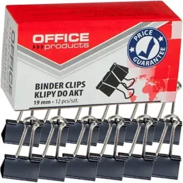 klipy-biurowe-do-akt-dokumentow-office-products-klipsy-19mm-czarne-12-sztuk