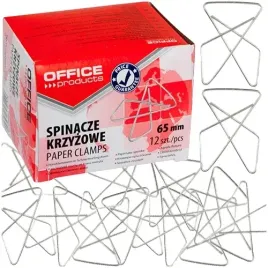 spinacze-biurowe-krzyzowe-office-products-65mm-srebrne-12-sztuk