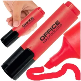 zakreslacz-marker-fluo-office-products-neon-czerwony-nietoksyczny