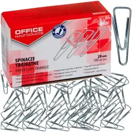 spinacze-biurowe-trojkatne-office-products-28mm-srebrne-100-sztuk
