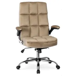fotel-biurowy-tapicerowany-krzeslo-obrotowe-do-biurka-welur-bez-london