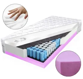 Zdjęcie produktu Materac kieszeniowy 140x200 visco hr visco memory sprężynowy pianka H2