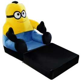 niebieski-rozkladany-fotel-z-pluszu-minionek-czarny-plusz-niebieski-mis