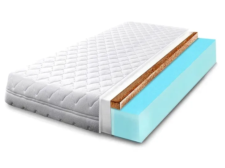Materac 60x170 piankowy dziecięcy z kokosem 16 cm miękki H1 H2 przewiewny