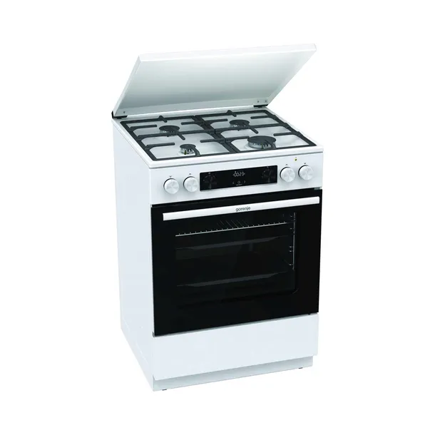 Kuchnia gazowo-elektryczna GORENJE GK6C5WF Termoobieg Grill 60cm Biała