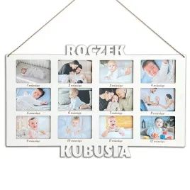 ramka-na-12-zdjec-prezent-na-roczek-z-imieniem