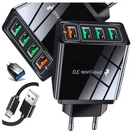 fast-ladowarka-sieciowa-4x-usb-3a-szybkie-ladowanie-uniwersalna-kabel