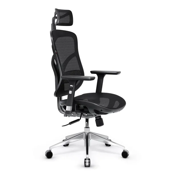 V-Basic Fotel Ergonomiczny Biurowy Obrotowy Premium DIABLO Czarny