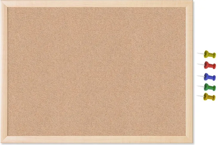 TABLICA KORKOWA Drewniana Rama Solidna 60x80 80x60 Duża + PINEZKI