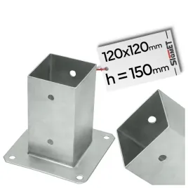 podstawa-slupa-120x120-przykrecana-kwadratowa-kotwa-wspornik