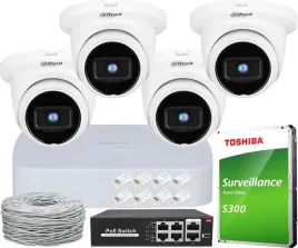 monitoring-na-skretke-4x-dahua-ipc-hdw2541tm-s-wizsense-dzien-noc-ir30m