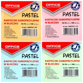 karteczki-samoprzylepne-bloczek-notes-pastelowy-mix-kolorow-76x76-4x100szt