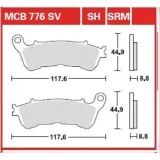 klocki-tyl-honda-cbf-06-11-stan-nowy