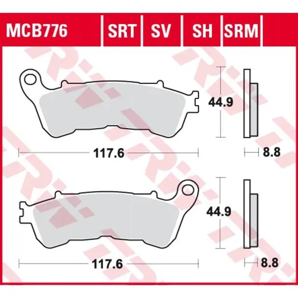 klocki-tyl-honda-cbf-06-11-numer-katalogowy-czesci-mcb776sh