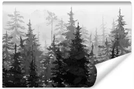 fototapeta-do-sypialni-czarno-bialy-akwarelowy-las-abstrakcja-400x280
