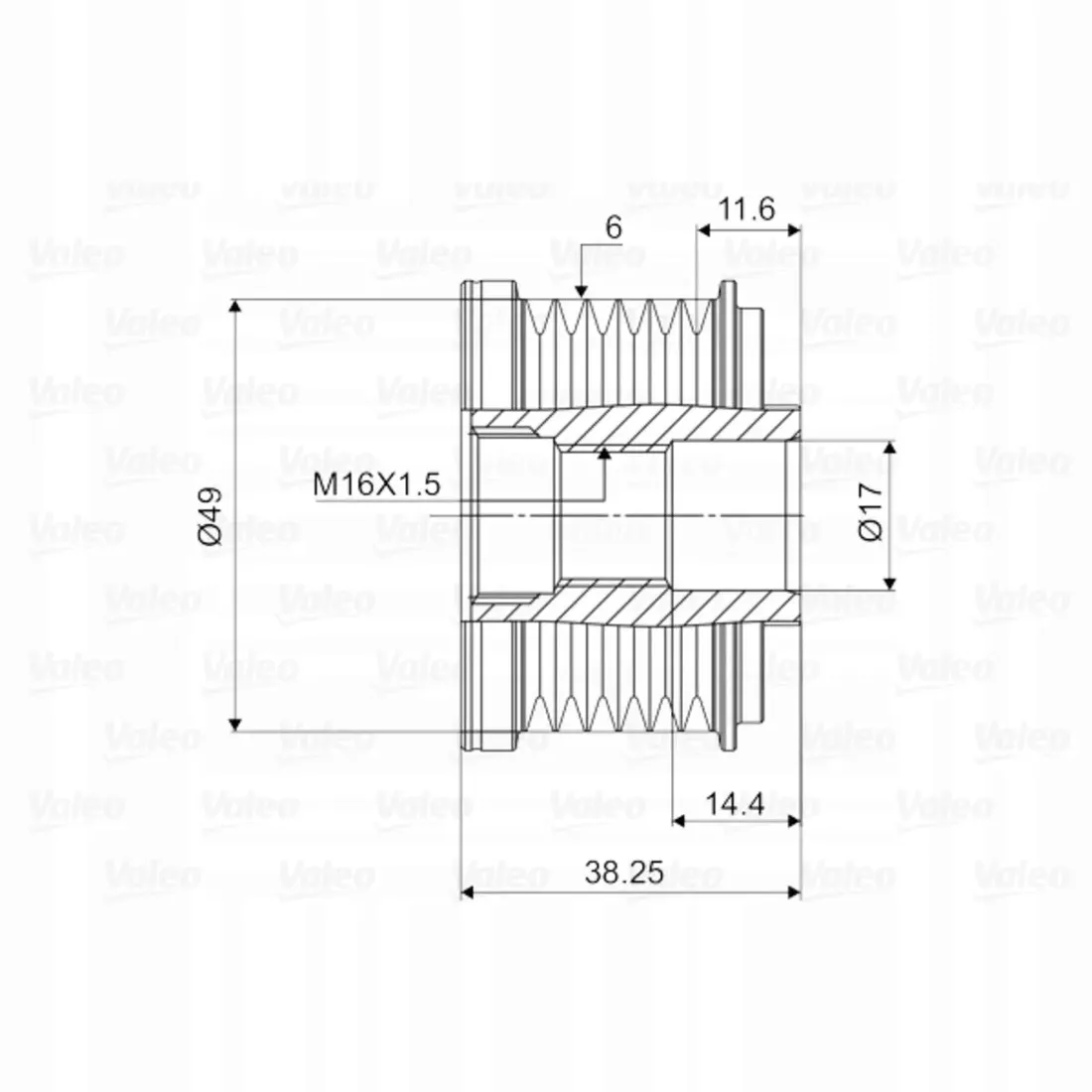 kolo-pasowe-alternatora-valeo-588055