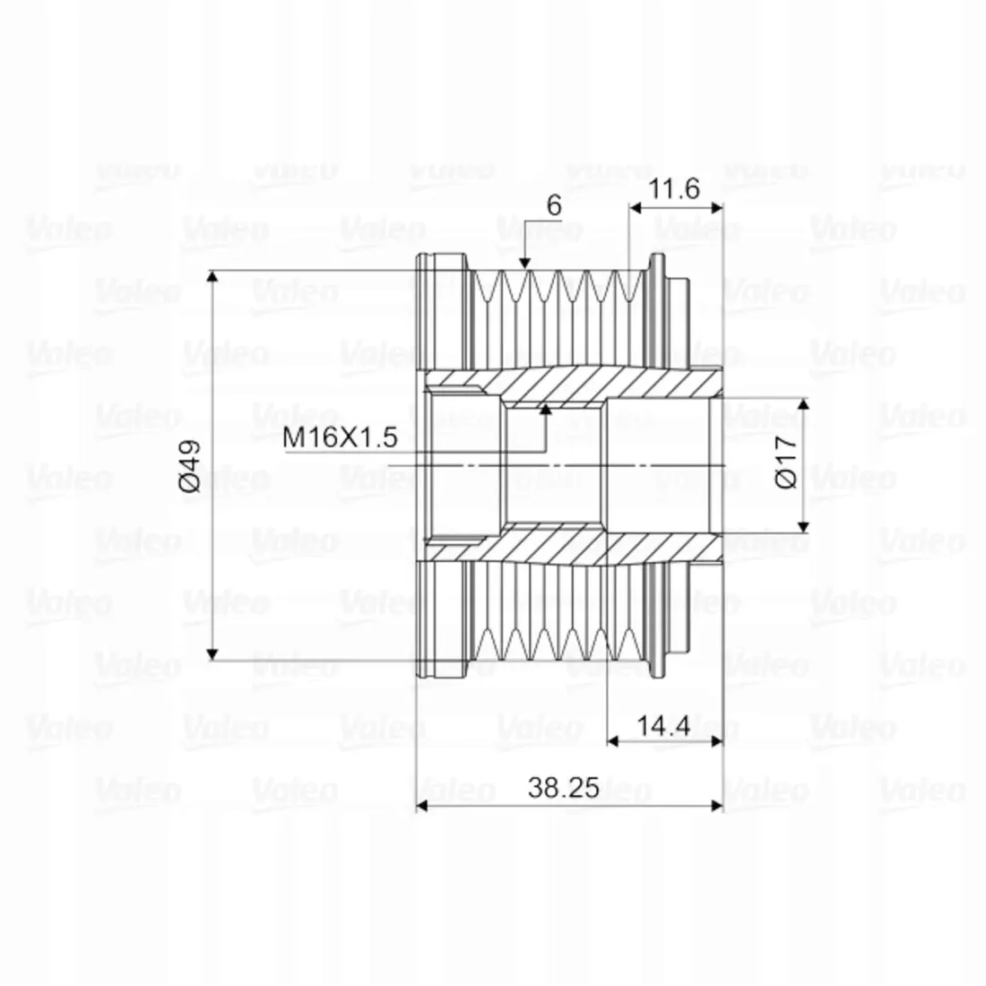 kolo-pasowe-alternatora-valeo-588055