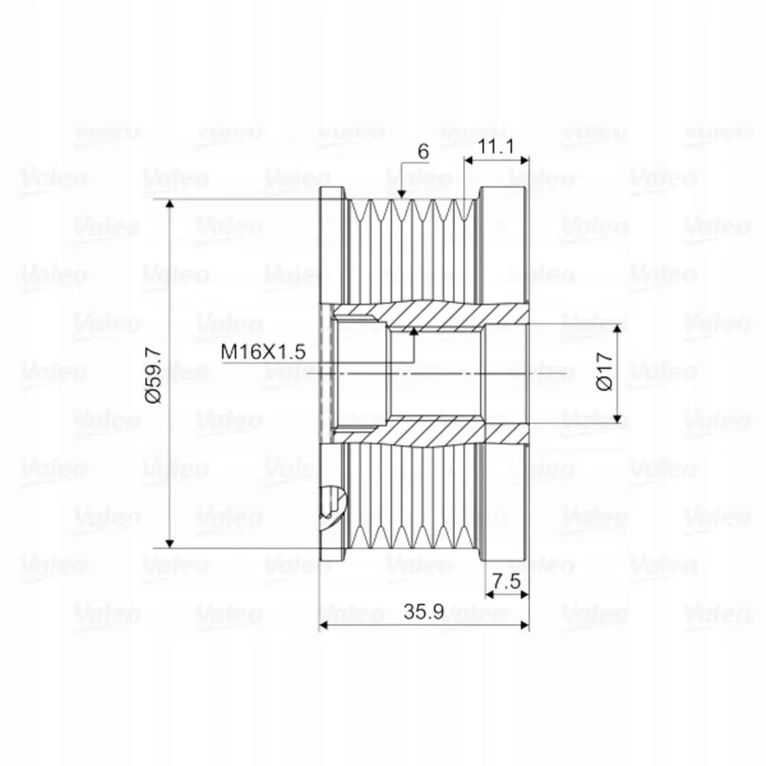kolo-pasowe-alternatora-valeo-588046