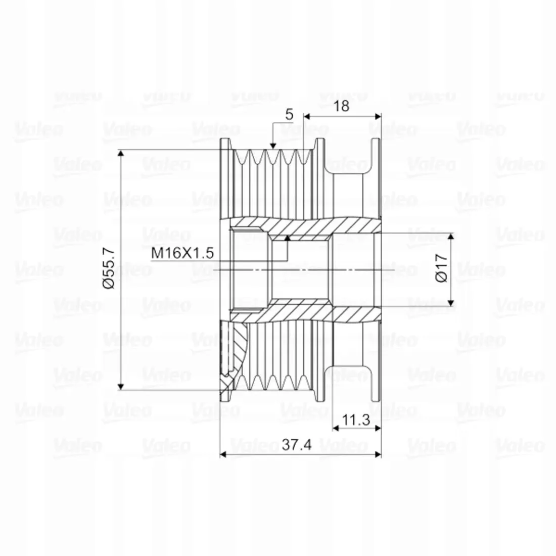 kolo-pasowe-alternatora-valeo-588034