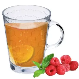 kubek-szklany-dunal-390-ml-herbata-kawa-wzor-plastrow-miodu