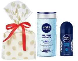 nivea-men-zestaw-prezentowy-kosmetykow-meski-zel-pure-impact-i-kulka