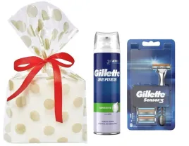 zestaw-prezentowy-gillette-sensor3-maszynka-8-wkladow-pianka-do-golenia