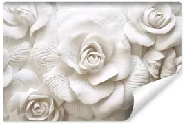 fototapeta-do-sypialni-rzezbione-roze-kwiaty-efekt-3d-abstrakcja-400x280