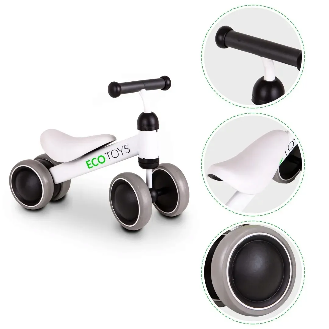 rowerek-biegowy-mini-rower-practise-white-ecotoys-stan-nowy