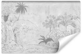 fototapeta-scienna-tropikalny-krajobraz-abstrakcja-dzungla-mural-450x300