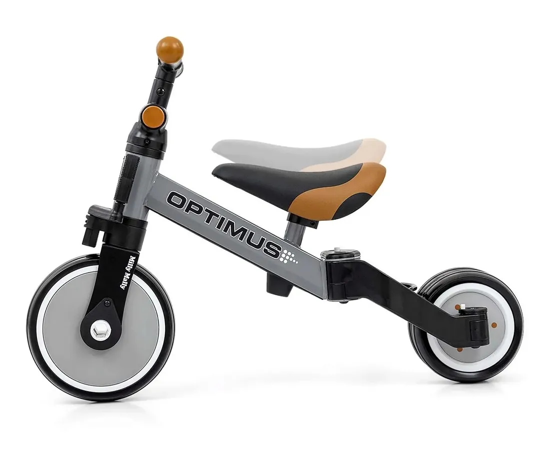 rowerek-3w1-optimus-grey-stan-nowy