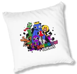 poduszka-biala-rainbow-friends-04-prezent-wzory