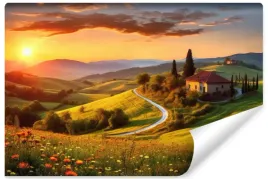 fototapeta-do-jadalni-malowniczy-krajobraz-zachod-slonca-panorama-400x280