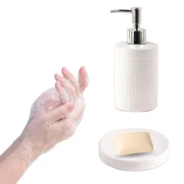 zestaw-do-lazienki-bialy-dozownik-do-mydla-w-plynie-mydelniczka