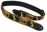 fender-monogrammed-black-yellow-brown-pas-gitarowy-stan-opakowania-oryginalne