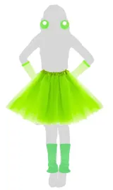 stroj-disco-tutu-zielone-neon-40cm-rekawiczki-ocieplacze-kolczyki