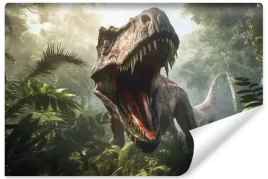 fototapeta-dla-mlodziezy-dinozaur-dzungla-abstrakcja-efekt-3d-450x300