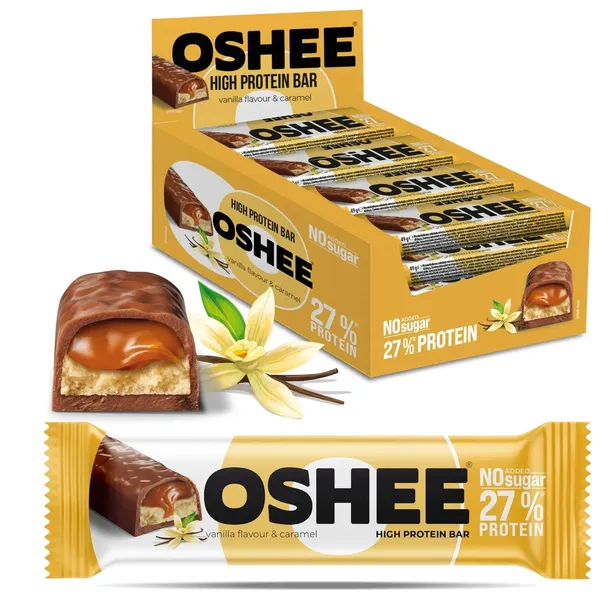 12x Baton OSHEE wanilia i karmel w czekoladzie 49g