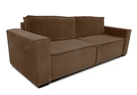 Zdjęcie produktu sofa SMART brązowy sztruks Poso funkcja spania pojemnik