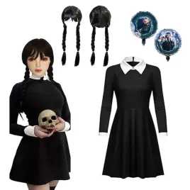 stroj-przebranie-wednesday-adams-zestaw-kostium-sukienka-peruka-3szt-6-8l-m