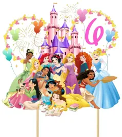 topper-ozdoba-dekoracja-na-tort-ksiezniczki-disneya-arielka-6-urodziny
