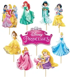 toppery-topper-na-tort-babeczki-ozdoba-ksiezniczki-disney-arielka-9szt