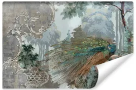 fototapeta-do-jadalni-abstrakcja-paw-natura-ornamenty-cegly-400x280