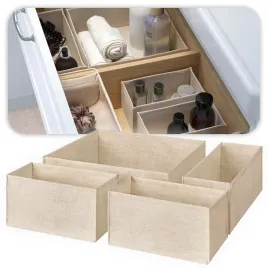 podzielne-materialowe-organizery-idealne-do-szuflady-polki-4-sztuki-bezowy