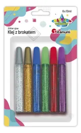 klej-z-brokatem-6-kolorow-x-10ml-titanum-craft-fun-series